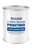 Printed Tin Box For Powdered Milk 900gr D502 (Φ127x162)